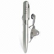 Metal FM Radio Pen with 88 to 108MHz Frequency Range