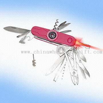 Illuminator Multifunctional Stainless Steel Pocket Knife