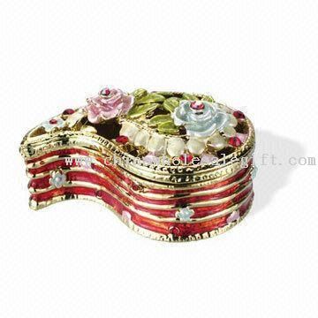 OEM Ready Jewelry/Trinket Box, Made of Pewter Alloy
