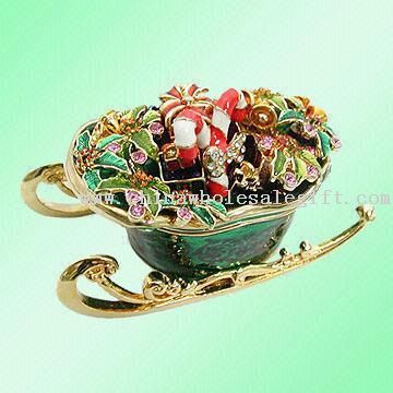 Trinklet Jewelry Box Made with Czech Crystals Available with OEM Designs