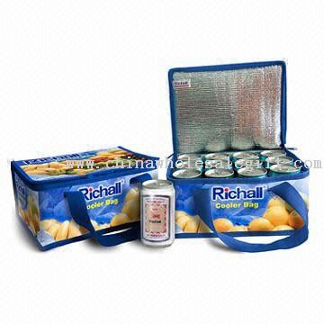 Cooler Bags/Thermal Box with Water-resistant PE Lining, Made of Recycled Materials