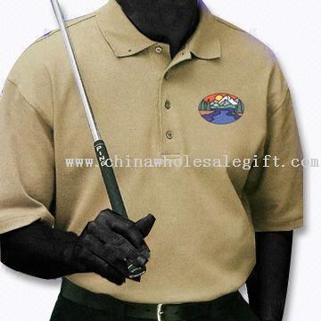 Quick-dry Cotton Pique Knit Shirts with Wicking Finish