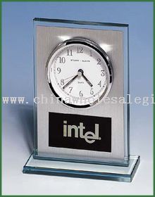 Glass Corporate Recognition Mantle Clock
