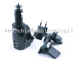 4 plug 2 USB AC/DC charger