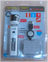 USB portable power Flashlights