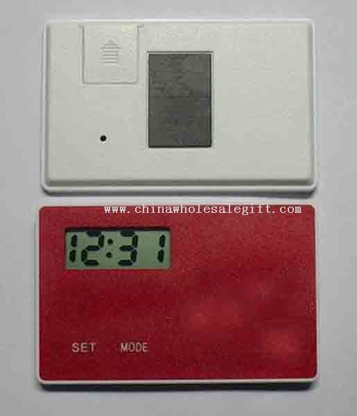 Credit Card Size LCD Clock