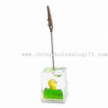 Cube-shaped Name Card Holder, Made of Acrylic, Measuring 3 x 3.4 x 12cm