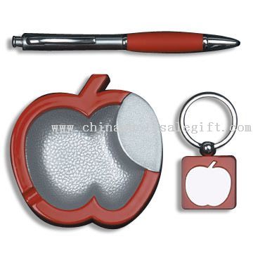 Three-piece Stationery Gift Set, Includes Wallet, Belt and Tie