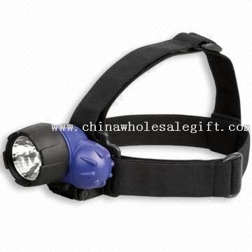 Water-resistant Head Lamp, Uses Three AAA Batteries