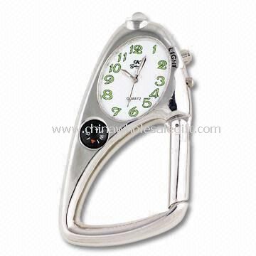 Three-hands Quartz Pocket Watches with Light and Compass