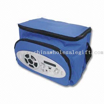 Cooler Bag with Radio, Measuring 22.2 x 26 x 17cm
