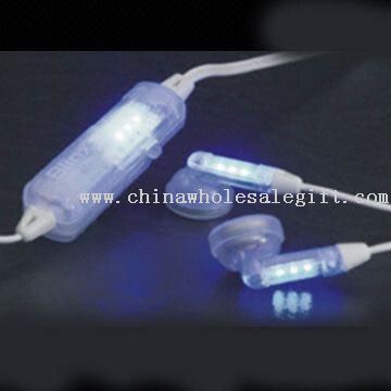 Stereo Headset with LED Lights Flashing to Your Music