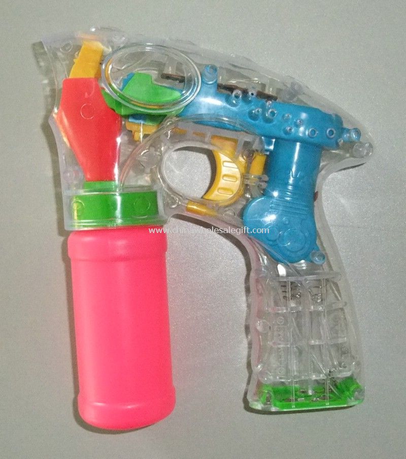 Flashing bubble gun