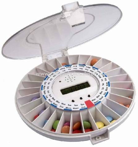 Transparent Cover Automatic Pill Box