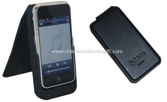 Battery Leather Case Cover W/ 2200mah Battery and Charger for iPhone 3G 3GS