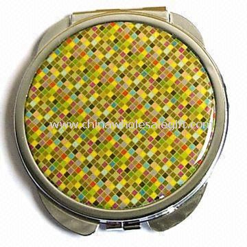 Metal Cosmetic Mirror with Epoxy