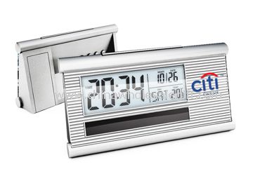 Solar Power LCD Clock