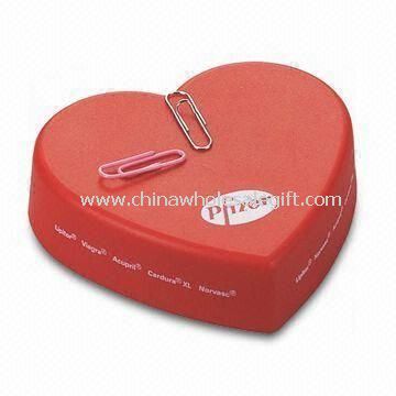 Heart-shaped Paper Clip Holder