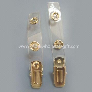 Metal Binder Clip with PVC Strap