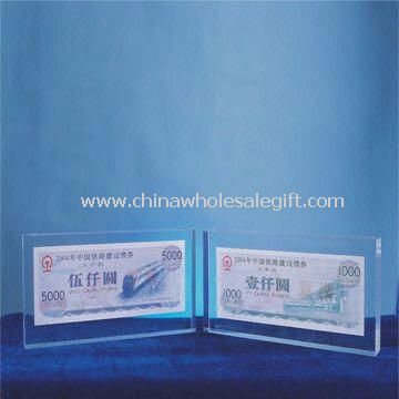 clear top-grade acrylic paperweight