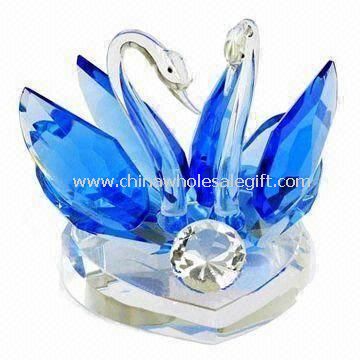 Crystal Swan Model for Valentine Gifts and Souvenir Gift