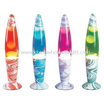 lava lamp with aluminum base