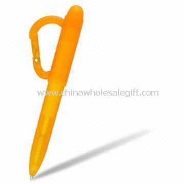 Ballpoint Pen Made of Plastic with Amusing Clip