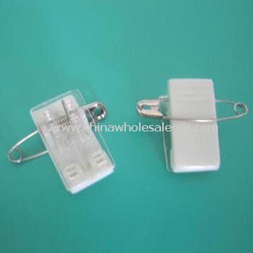 ID Card Clip Made of AS and Metal Pin