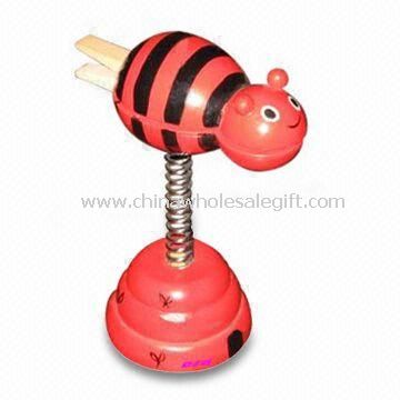 Name Card Holder with Various Vivid Cartoon Designs Made of Solid Wood/Plywood MDF and Metal Clips