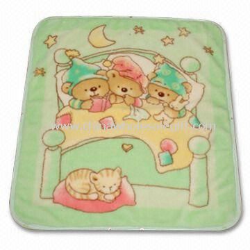 Acrylic Baby Blanekt/Sac/Zipper/Traverller Measures 110 x 140cm