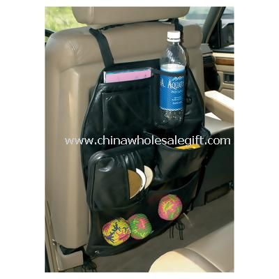 Car seat back organizer