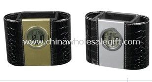 leather pen holder