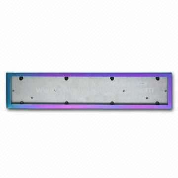Europe style Colorful Car License Plate Made of Stainless Steel