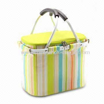 Picnic Cooler Basket with Aluminum Frame