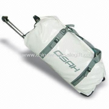 Rolling Duffel Bag Made of Tarpaulin