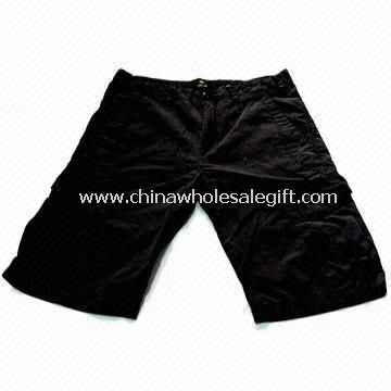 Mens Cotton Canvas Casual Short with Stone Washing
