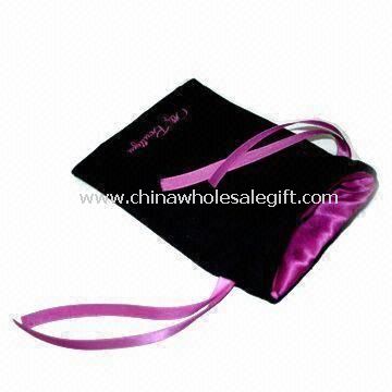 Velvet Pouches with Embroidery