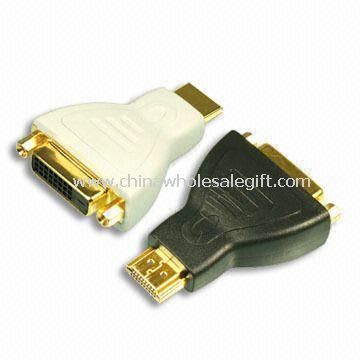 Gold-plated HDMI-to-DVI Adapter with 19 Male to 25 Female