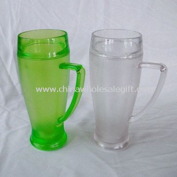 double walled acrylic beer mug