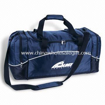 Main Zippered Compartment Gym/Sports Bags, Made of 420D Nylon