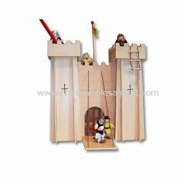 Doll House, Made of Solid Wood and Cloth