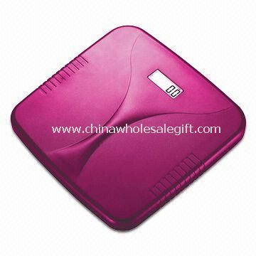 Electronic Bathroom Scale with 6mm Tempered Safety Glass Platform, Measures 297 x 297 x 37mm