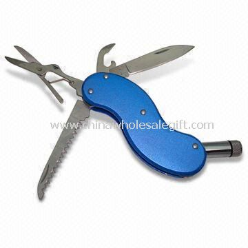 Illuminator Pocket Knife, Built-in LED Flashlight