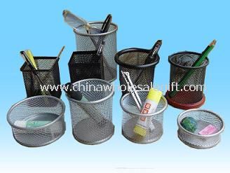 Metal Mesh Pen Holder