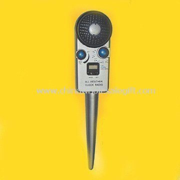Beach Radio with Sand Stand