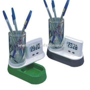 Clock Pen Holder