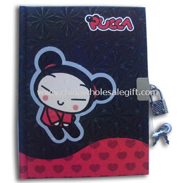 Notebook with lock