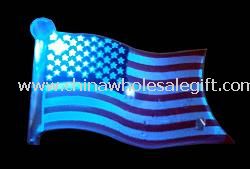 Us Flag Flashing Button
