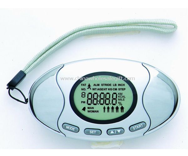 Pedometer With Body Fat Analyzer