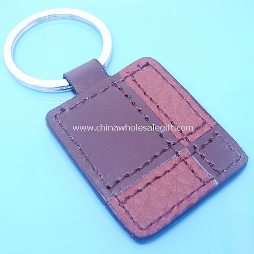 Various Shapes Leather Keychain